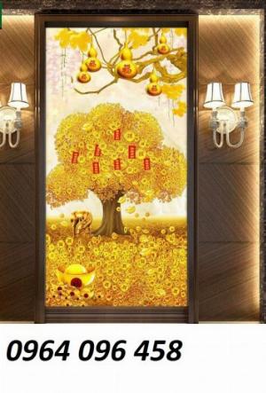 Tranh gạch 3d cây kim tiền - 432CN