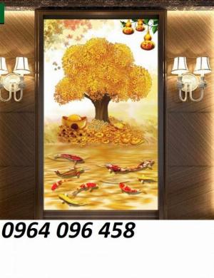 Tranh gạch 3d cây kim tiền - 432CN