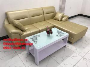 SOfa góc L trắng kem