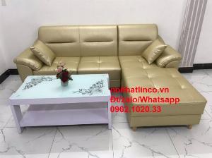 SOfa góc L trắng kem