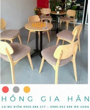 Bàn ghế cafe gỗ Tp.HCM Hồng Gia Hân MS592