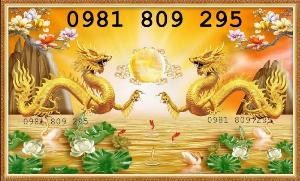 Bán tranh rồng 3d , gạch 3d song rồng