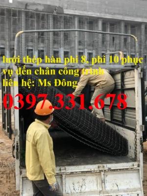 Lưới thép hàn chập phi 10 a200x200 phân phối tại Hà Tĩnh