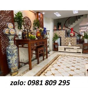 Gạch thảm kẻ vàng phòng khách HP78