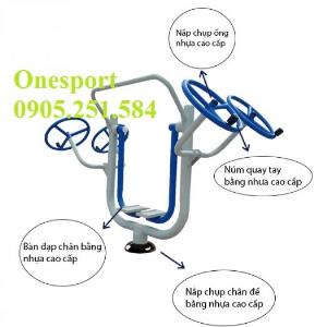 Cụm dụng cụ tập đi bộ trên không kết hợp tập tay vai ngoài trời Onesport