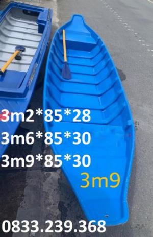 Thuyền composite câu cá chèo tay 3m, 4m mới 100%