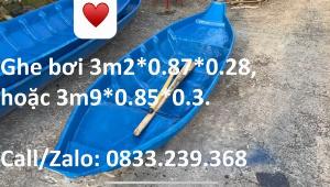 Thuyền composite câu cá chèo tay 3m, 4m mới 100%