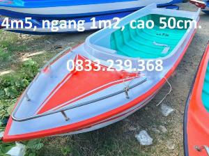 Xuồng, ghe, cano composite đi ao, hồ, sông.