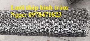 Lưới dập giãn, lưới thép hình thoi, lưới quả trám dây 3 mắt 38x76mm giá rẻ.