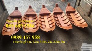 Thuyền trang trí hoa, Thuyền gỗ trang trí tết, Thuyền gỗ chèo tay, Thuyền gỗ 3m