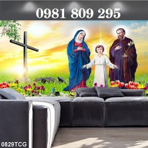 Tranh 3D công giáo, gạch tranh ốp tường FGHG67