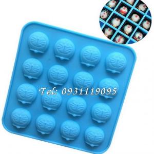 Khuôn silicon làm rau câu, kẹo dẻo 16 hình Doremon