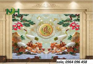 Tranh phòng thờ - tranh gạch 3d phòng thờ - VCX3