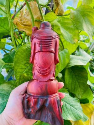 Tượng di lạc chúc phúc gỗ trắc vân đẹp