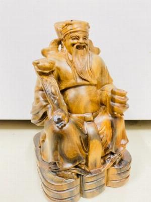 Tượng thần tài thổ địa ( Gỗ bách xanh)