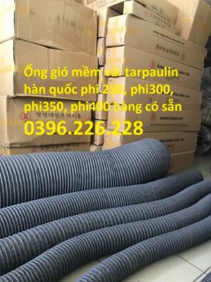 Ống vải Tarpaulin phi 150, phi 200, phi 250 phi 300  giá rẻ nhất thị trường có sẵn hàng.