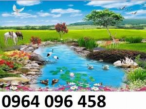Tranh phong cảnh đồng quê - tranh gạch 3d - 433XP