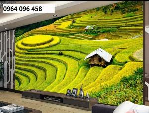 Tranh gạch 3d ruộng bậc thang - 989C