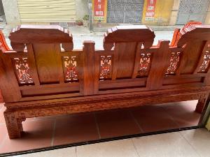 Bộ bàn ghế như ý voi tay thẻ bài gỗ hương đá hàng víp hàng đặt .