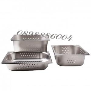 Khay inox có lỗ - khay inox GN 1/2 lỗ