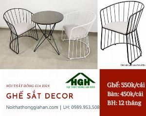 Ghế sắt decor Tp.HCM Hồng Gia Hân giá tốt