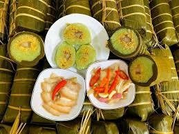 Mua bánh tét trứng muối, ngũ sắc ngon TPHCM Suong's House - 0938395939