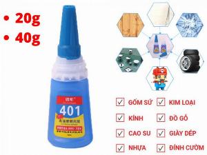 Keo Siêu Dính 401 Hàng Nội Địa Trung ,Dán Gỗ ,Dán Nhựa ,Dán Sắt,Dán Giày Dép - 40120G