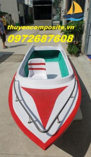 Thuyền câu cá composite, cano composite 4.5m, 4.9m, 5.4m giá rẻ