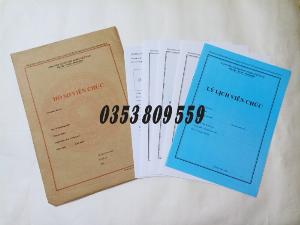 Bán bộ hồ sơ viên chức tt07/2019 bì trắng