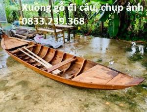 Xuồng, thuyền gỗ đi câu, chụp ảnh 3m, 4m