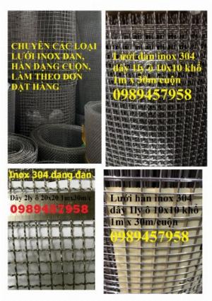 Lưới chống mối, lưới chắn côn trùng inox 304, inox 201, inox 316 1ly 12x12