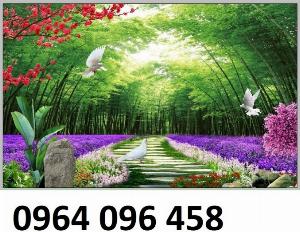 Tranh tre trúc - tranh gạch 3d tre trúc - 555XM