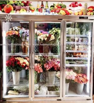 Tủ mát 3 cánh Sunflower trưng bày hoa quả, thực phẩm (mẫu mới nhất 2022)