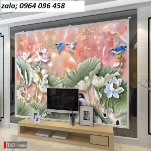 Tranh gạch 3d phong thủy phòng khách - HFD3