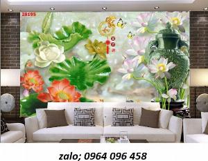 Tranh gạch 3d phong thủy phòng khách - HFD3