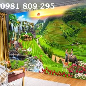 Gạch tranh phong cảnh 3d HP9876