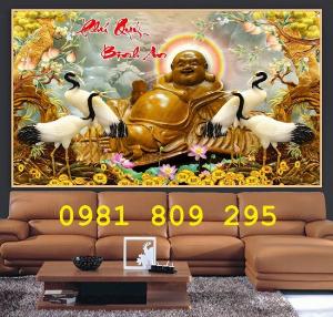 Tranh gạch men phật di lặc tài lộc HP09475