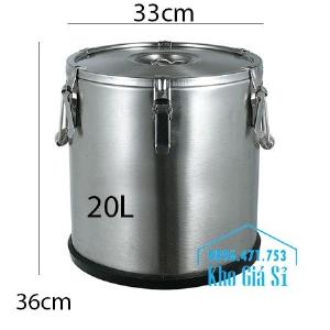 Thùng/ Nồi inox vận chuyển đồ ăn, thùng cách nhiệt, giữ nhiệt vận chuyển nước lèo, nước phở tại Nha Trang