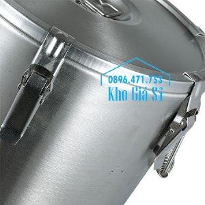 Thùng/ Nồi inox vận chuyển đồ ăn, thùng cách nhiệt, giữ nhiệt vận chuyển nước lèo, nước phở tại Nha Trang