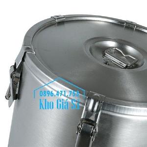 Thùng/ Nồi inox vận chuyển đồ ăn, thùng cách nhiệt, giữ nhiệt vận chuyển nước lèo, nước phở tại Nha Trang