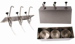Hộp inox, thùng inox, bình inox bơm tương ớt, tương cà 1 vòi, 2 vòi, 3 vòi