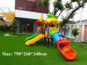 Bộ cầu trượt liên hoàn mái ếch nhập khẩu