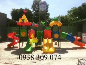 Bộ cầu trượt liên hoàn mái ếch nhập khẩu