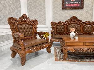 Bộ bàn ghế hoàng gia louis siêu vip 10 món