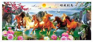 Tranh mã đáo thành công tranh gạch 3d - 443XC