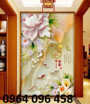 Tranh phong thủy mệnh kim tranh gạch 3d - GSS23