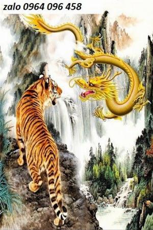 Tranh hổ 3d - tranh gạch hổ - 654VC