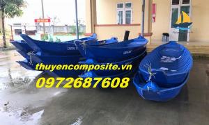 Xuồng ba lá, thuyền ba lá, xuồng nhựa, xuồng composite giá rẻ Long An