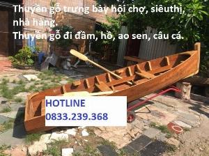 Thuyền gỗ thể thao, câu cá, trưng bày