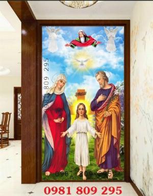Tranh công giáo - gạch tranh 3d gia đình thánh giáo